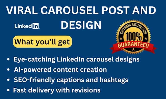 I create engaging LinkedIn carousels and posts with artificial intelligence to expand your professional presence