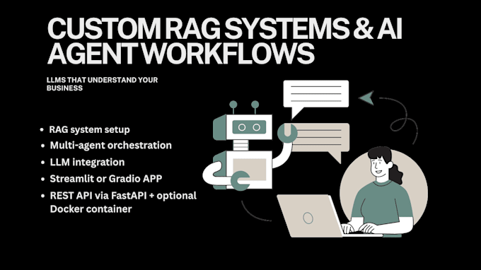 I create sophisticated retrieval-augmented generation pipelines and artificial intelligence agent workflows using large language models