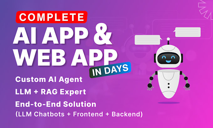 I offer development services for AI-powered mobile applications, websites, or software-as-a-service platforms, including chatbots