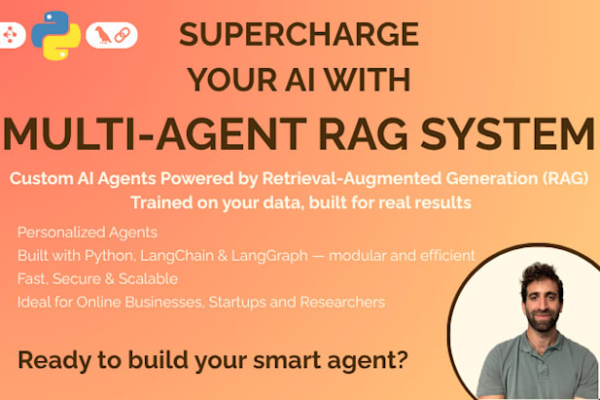 I will construct specialized artificial intelligence agents utilizing a multi-agent retrieval-augmented generation framework