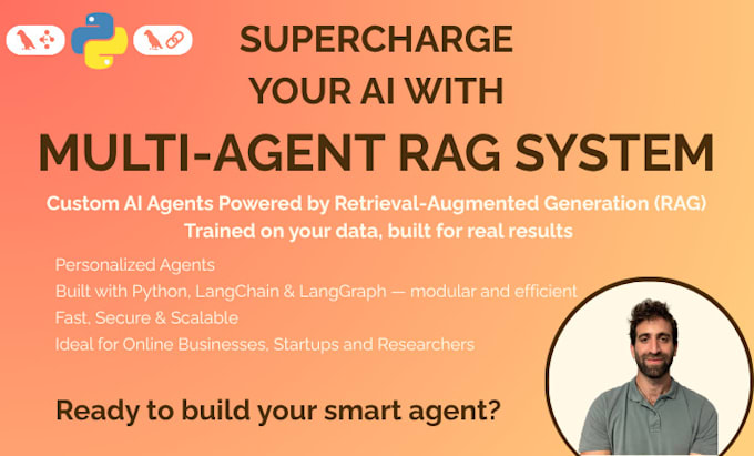 I will construct specialized artificial intelligence agents utilizing a multi-agent retrieval-augmented generation framework