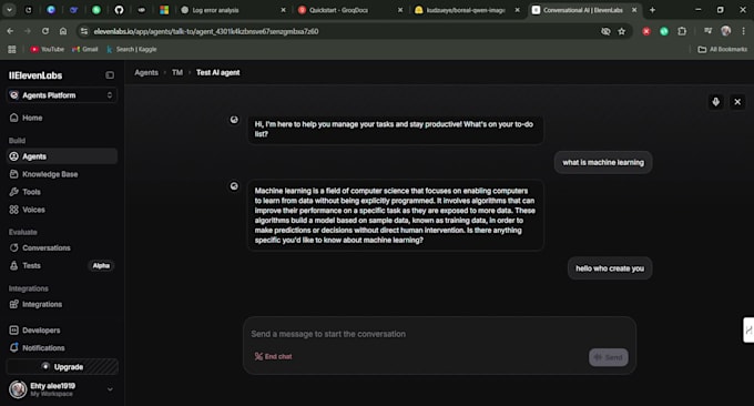 I create bespoke artificial intelligence and machine learning applications using Python