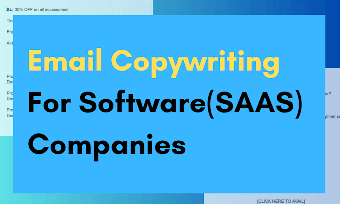 I provide email copywriting services tailored for software as a service businesses