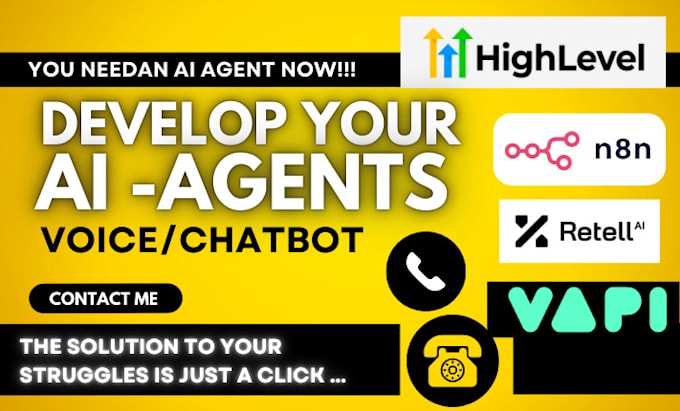 I can create an AI agent for VAPI, including features for retelling, outbound calling, and integration with n8n