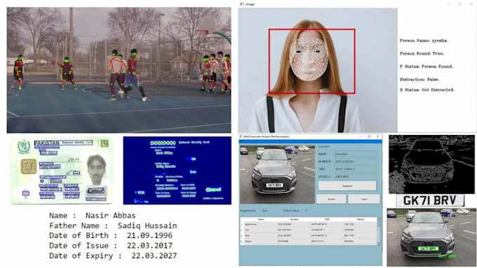 I offer services in optical character recognition, text extraction, facial recognition, automatic number plate recognition, and object detection