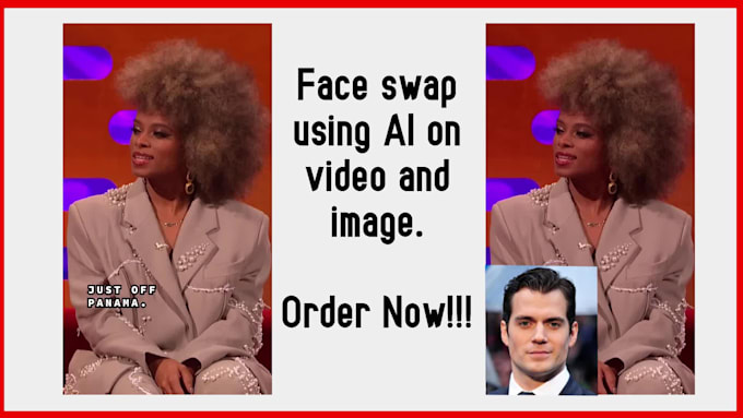 I will create a realistic face swap utilizing artificial intelligence