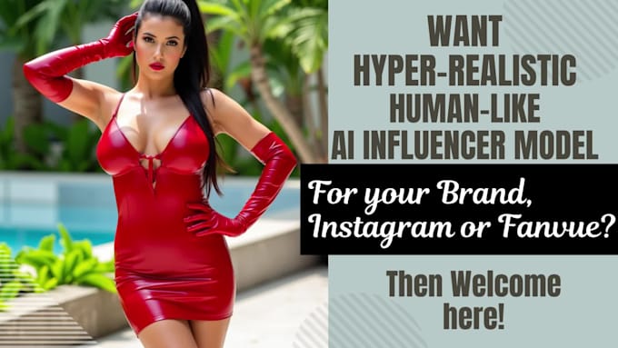 I can create a realistic AI influencer model for platforms like Instagram, Fanvue, and OnlyFans using AI technologies such as Flux and Lora