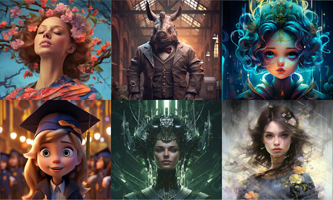 I will create AI-generated art based on your textual input and concepts