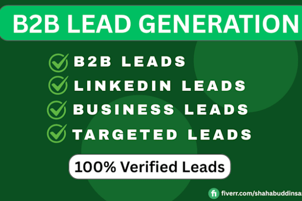I provide focused business-to-business lead generation and create lists of potential clients