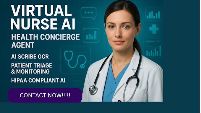 I will create an AI-powered virtual nurse metahuman healthcare bot and health concierge scribe