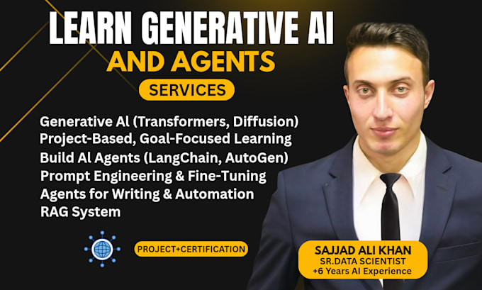 I offer personalized tutoring in generative artificial intelligence and AI agents