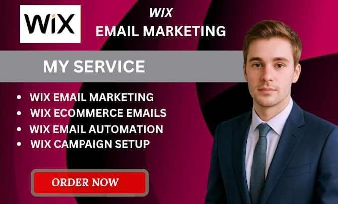 I offer services for email marketing, including Wix Ascend and e-commerce marketing on the Wix platform