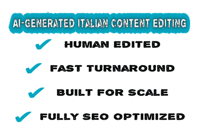 I will refine your AI-produced Italian material