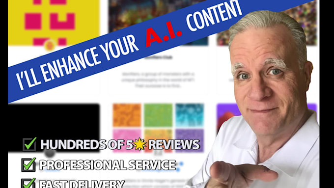 I will improve your artificial intelligence generated content with human expertise