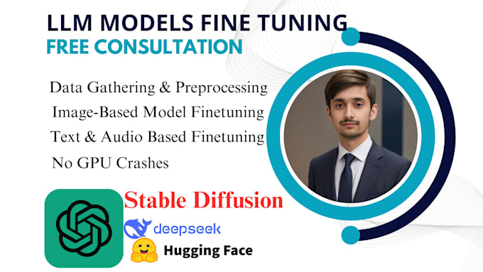 I offer services for refining and training models such as ChatGPT, OpenAI, YOLO, Stable Diffusion, and Whisper