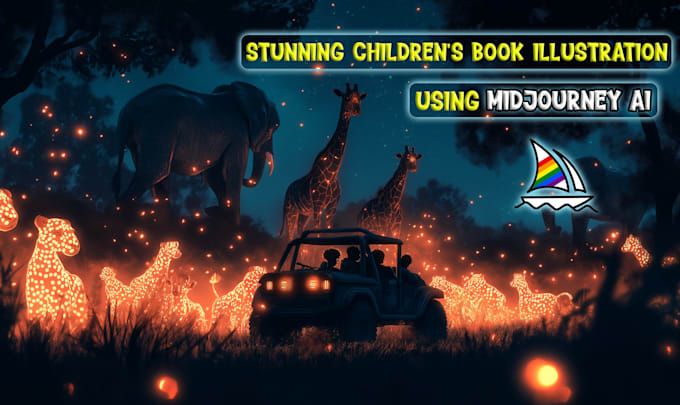 I create lovely illustrations for children’s storybooks using artificial intelligence