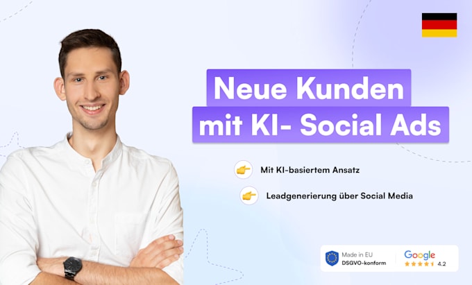 I will use artificial intelligence to power social media advertisements that generate leads and acquire new clientele