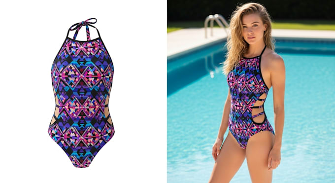 I will create impressive AI-generated images of models wearing fashion, swimwear, or swimsuits for your company