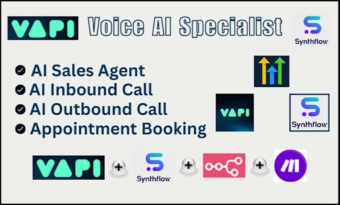 I will set up automated voice AI calling agents using a platform and integrate a voice AI chatbot