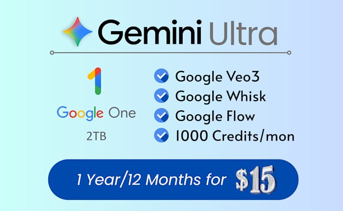 I will configure the Gemini Ultra with VEO3 and Google AI Pro Ultra for you