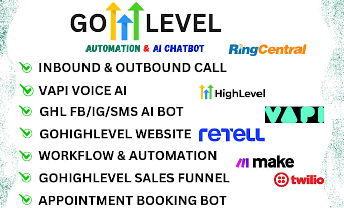 I will create an automated voice agent using a workflow for outbound calls and a chatbot