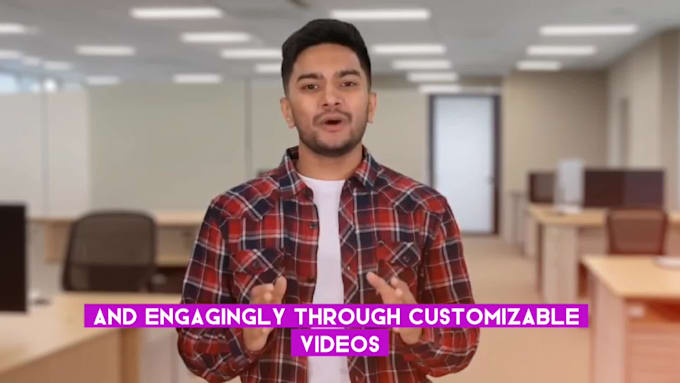 I can produce an artificial intelligence spokesperson video featuring a digital human representation