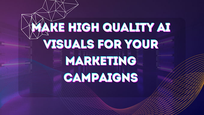 I will create superior artificial intelligence-generated images for your promotional efforts