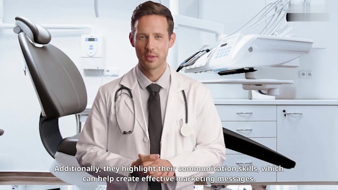 I will create an artificial intelligence spokesperson video for medical content with a personalized background