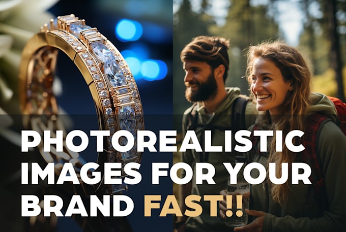 I create lifelike AI-generated images of individuals and merchandise for your business