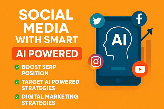 I will oversee your social media using intelligent, AI-driven strategies