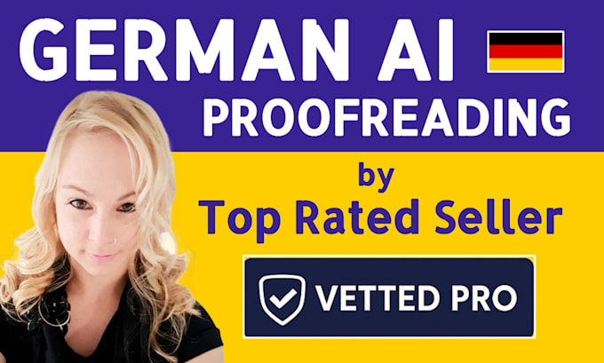 I offer proofreading, editing, and humanization services for German AI-generated content