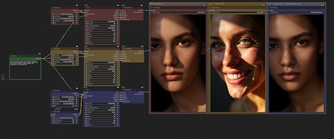 I will train a realistic artificial intelligence influencer LORA using ComfyUI workflow nodes for SDXL Flux AI, covering both safe-for-work and not-safe-for-work content