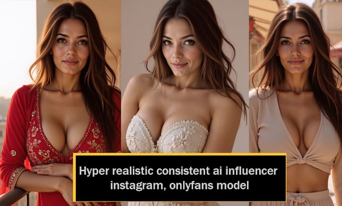 I will create a realistic AI model for social media influencing on platforms like Instagram and Fanvue/OnlyFans