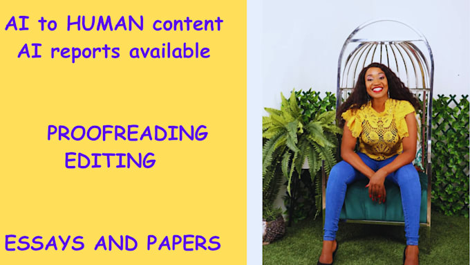 I offer services to convert AI-generated content, including papers, urgent essays, and articles, into human-written text