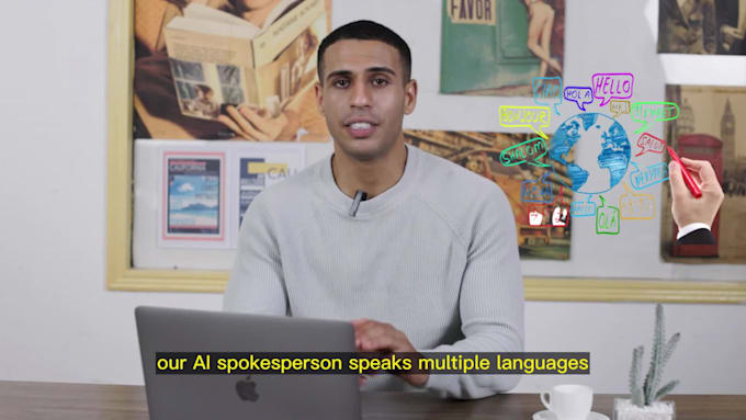 I will transform your videos using an artificial intelligence spokesperson