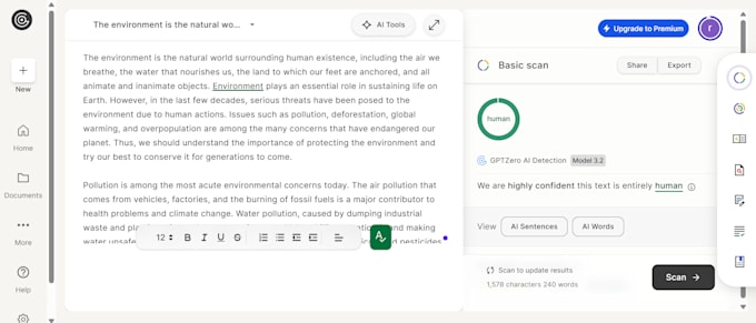 I will transform AI-generated content into natural, human prose