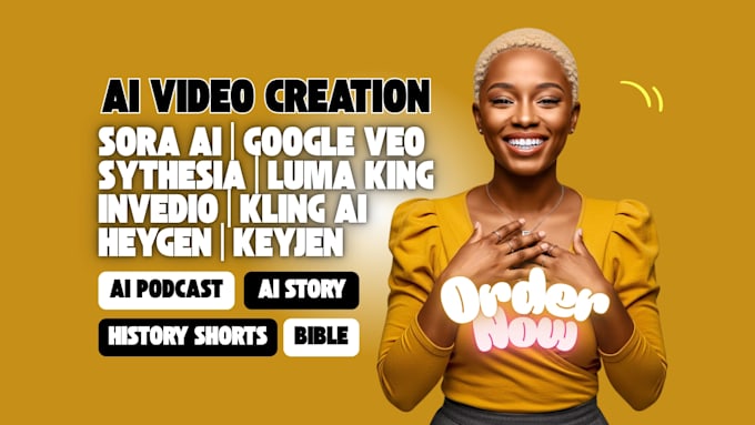 I create short videos covering podcasts, stories, and history using artificial intelligence tools like InVideo, Synthesia, Sora, and HeyGen