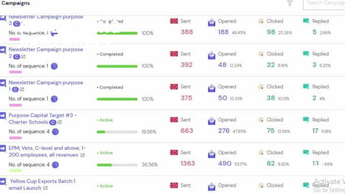I will configure and manage cold outreach campaigns using the platform