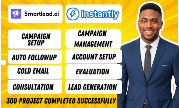 I offer management services for cold outreach campaigns using Instantly AI and Smartlead