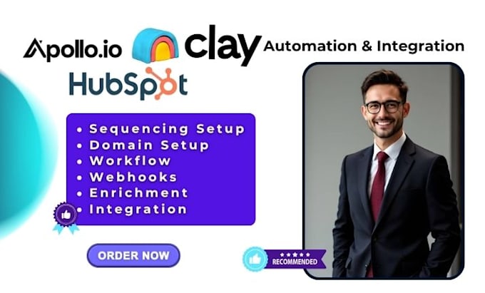 I will configure the workflow for the platform, including the sequence, automation, enrichment, and webhook integration