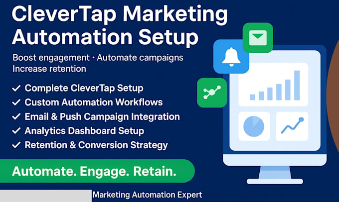 I will configure marketing automation using the platform to enhance engagement, sales, and email marketing efforts