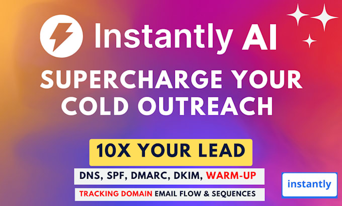 I offer configuration of cold email marketing and email warmup using the instantly ai platform