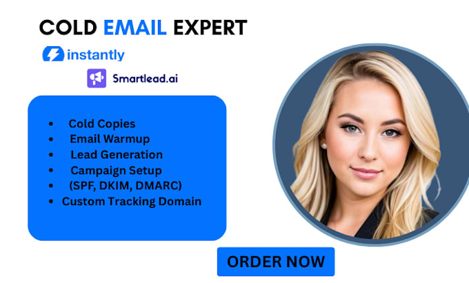 I will configure email accounts in the platform for immediate warmup and cold outreach