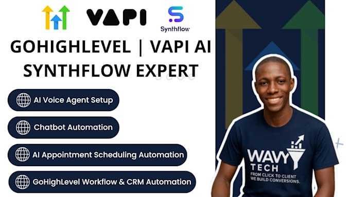 I will configure an automated voice calling agent utilizing GHL VAPI AI, Synthflow, and a GHL chatbot