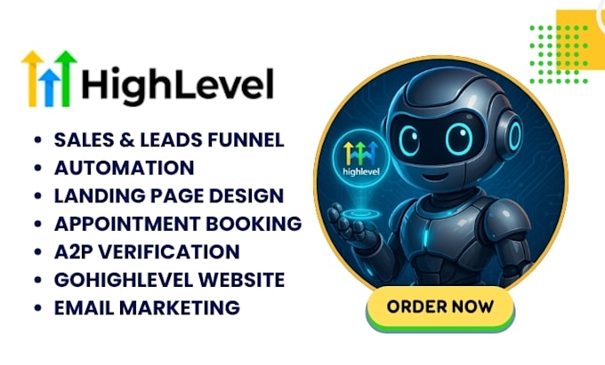 I offer expert setup for workflow automation, websites, funnels, and VAPI within the platform