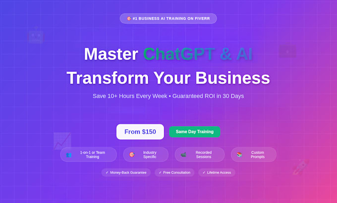 I will instruct you and your colleagues on leveraging artificial intelligence tools for enhanced productivity