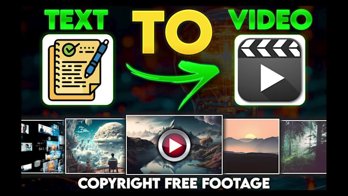 I create videos from scripts or articles utilizing stock footage