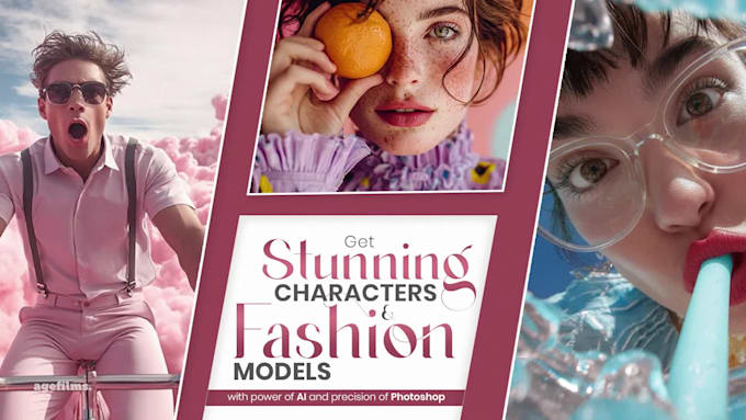 I will develop impressive artificial intelligence-generated characters and fashion models