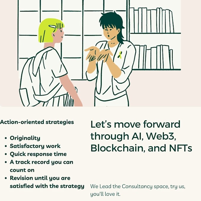 I offer expert consulting in marketing and strategy for crypto, web3, AI, and NFT projects