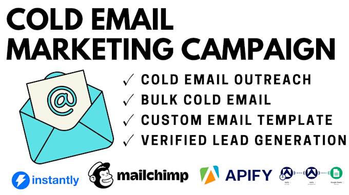 I offer managed cold email campaigns designed to generate qualified leads and scheduled appointments